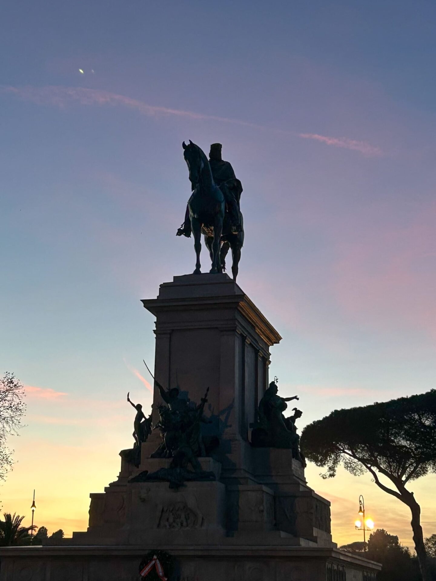 Atardecer desde Plaza Garibaldi Roma